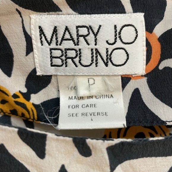 Vintage‎ Floral Silk Dress by Mary Jo Bruno - Picture 4 of 5